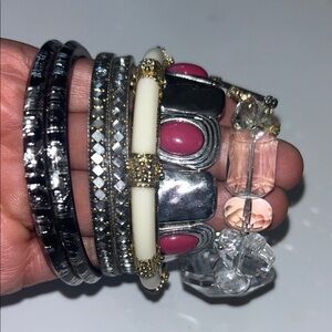 Lot of 7 assorted Multi-Color Bracelets